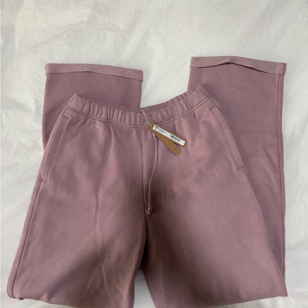 NWT SKIMS cotton fleece sweatpants in dusk